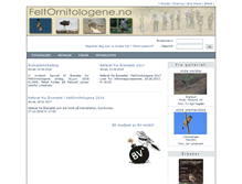 Tablet Screenshot of feltornitologene.no